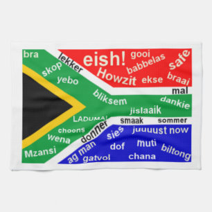Zuid-Afrikaanse Slang Kitchen Towel -  Theedoek