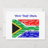 Zuid-Afrikaanse Slang-uitnodiging -  Kaart (Voorkant)
