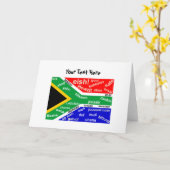 Zuid-Afrikaanse Slang Wenskaart - Kaart (Gele Bloem)