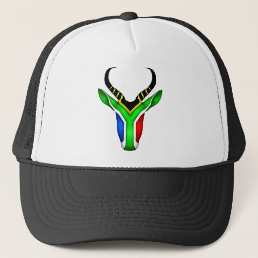 Zuid-afrikaanse springbok trucker pet (Voorkant)