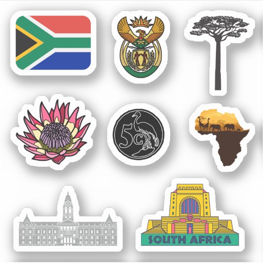 Zuid-Afrikaanse Stickers (Voorkant)