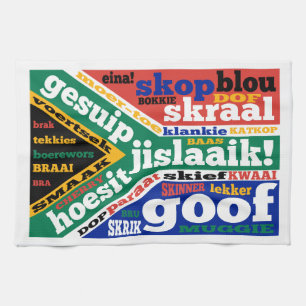 Zuid-Afrikaanse taal en spreektaal Theedoek