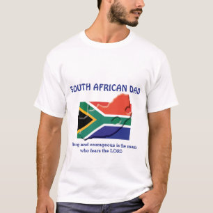 ZUID-AFRIKAANSE VADER Sterke dappere gepersonalise T-shirt