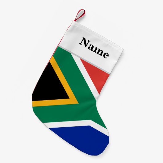Zuid-Afrikaanse vlag aangepaste kerstkous Kleine Kerstsok (Voorkant (Hangend))
