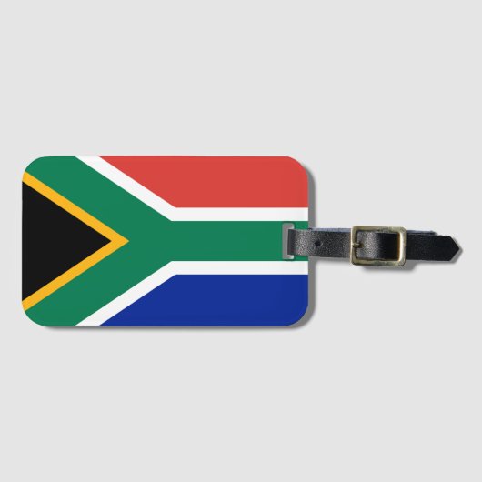 Zuid-Afrikaanse vlag Bagagelabel (Voorkant (horizontaal))