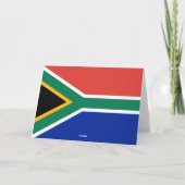 Zuid-Afrikaanse vlag Bedankkaart (Achterkant)