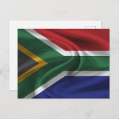 Zuid-Afrikaanse vlag Briefkaart (Voorkant / Achterkant)