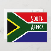 Zuid-Afrikaanse vlag Briefkaart (Voorkant / Achterkant)