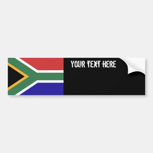 Zuid-Afrikaanse vlag Bumpersticker (Voorkant)