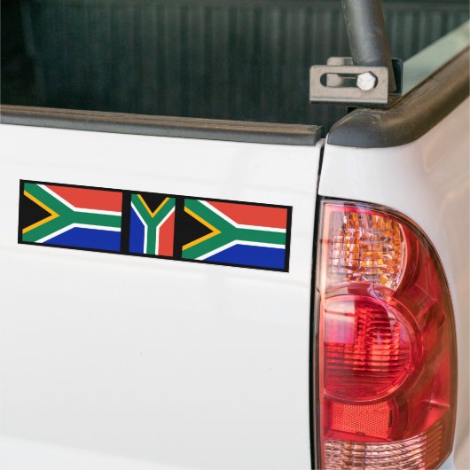 Zuid-Afrikaanse vlag Bumpersticker (Op Truck)