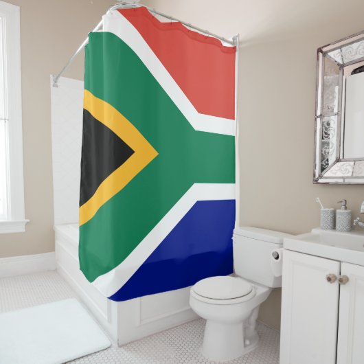 Zuid-Afrikaanse vlag Douchegordijn (In situ)