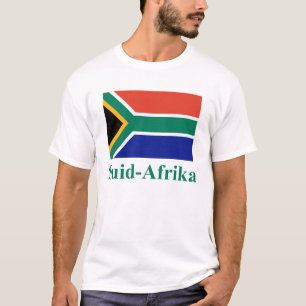 Zuid-Afrikaanse vlag met naam in het Afrikaans T-shirt