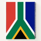 Zuid-Afrikaanse vlag Notitieboek (Achterkant)