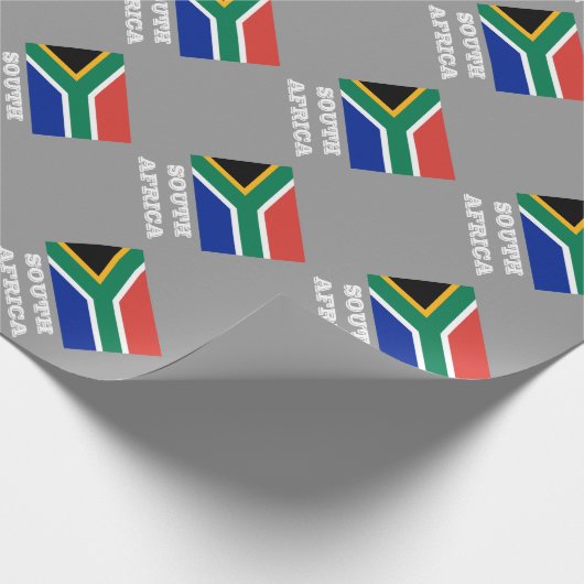 Zuid-Afrikaanse vlag — ontwerp van verpakkingspapi Cadeaupapier (Hoek)