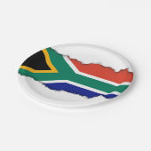 Zuid-Afrikaanse vlag Papieren Bordje (Gekanteld)