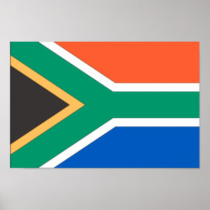 Zuid-Afrikaanse vlag Poster