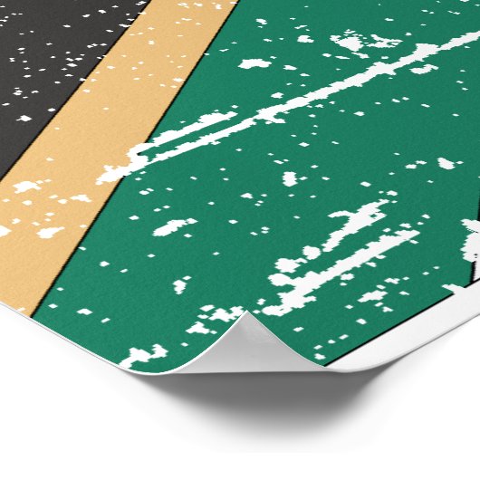  Zuid-Afrikaanse vlag Poster (Hoek)