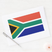 Zuid-Afrikaanse vlag Rechthoekige Sticker (Envelop)