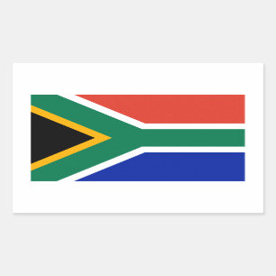 Zuid-Afrikaanse vlag Rechthoekige Sticker