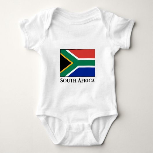 Zuid-Afrikaanse vlag Romper (Voorkant)