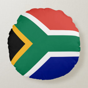 Zuid-Afrikaanse vlag Rond Kussen