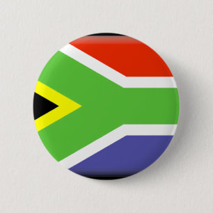 Zuid-Afrikaanse vlag Ronde Button 5,7 Cm