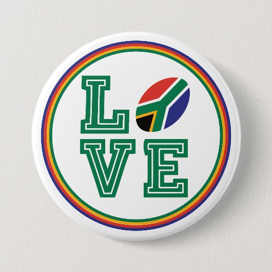 Zuid-Afrikaanse vlag Ronde Button 7,6 Cm (Voorkant)