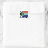Zuid-Afrikaanse vlag Ronde Sticker (Tas)
