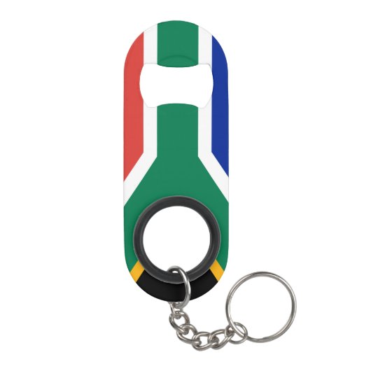 Zuid-Afrikaanse vlag Sleutelhanger Flessenopener (Achterkant)