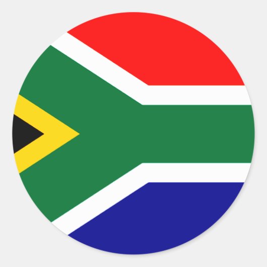Zuid-Afrikaanse vlag T-shirts en cadeaus Ronde Sticker (Voorkant)