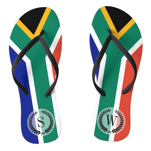 Zuid-Afrikaanse vlag Teenslippers (Voetbed)
