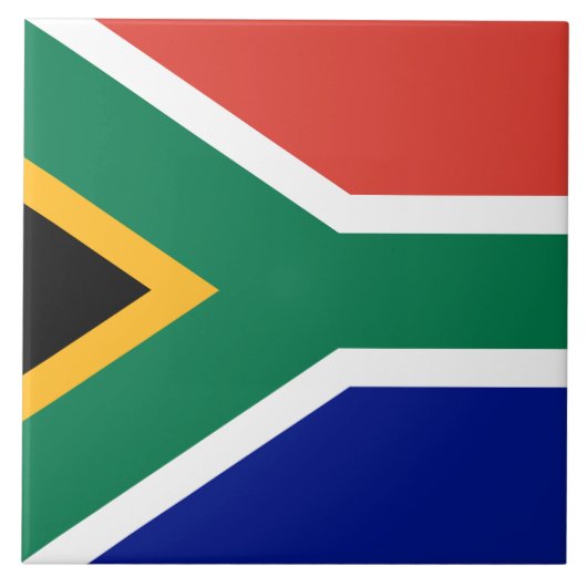 Zuid-Afrikaanse vlag Tegeltje (Voorkant)