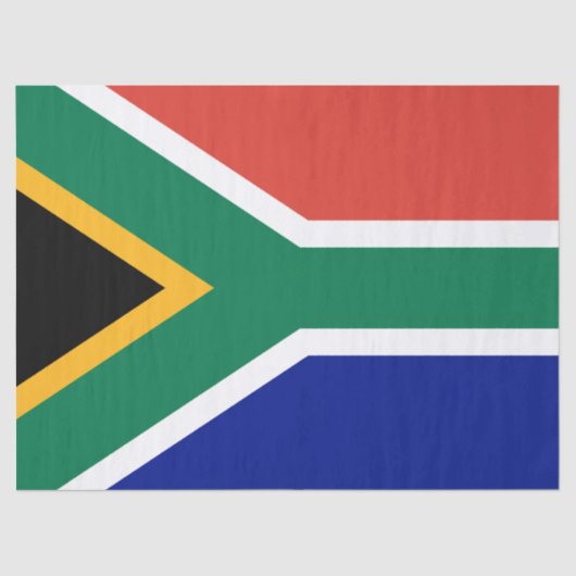 Zuid-Afrikaanse vlag Tissuepapier (Voorkant)