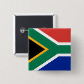 Zuid-Afrikaanse vlag Vierkante Button 5,1 Cm (Voorkant /achterkant)