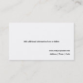 Zuid-Afrikaanse voedselwinkel | PERSONEELSEL Visitekaartje (Achterkant)