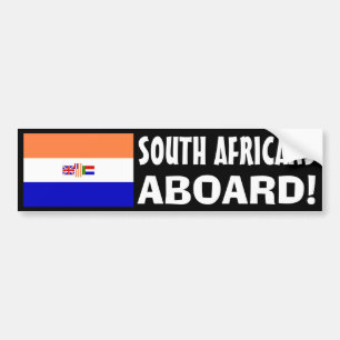 Zuid-Afrikanen aan boord! Bumpersticker