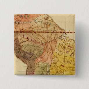Zuid - Amerika 15 Vierkante Button 5,1 Cm
