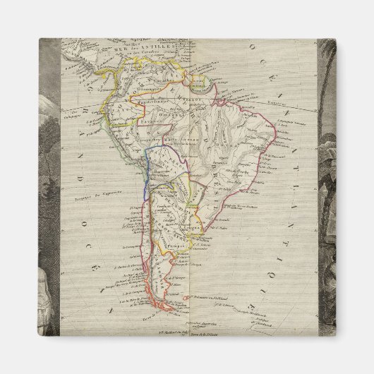 Zuid - Amerika 16 Magneet (Voorkant)