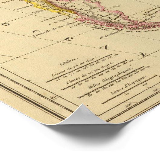 Zuid-Amerika 22 Poster (Hoek)