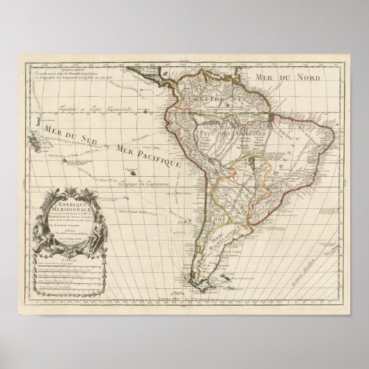 Zuid-Amerika 25 Poster (Voorkant)