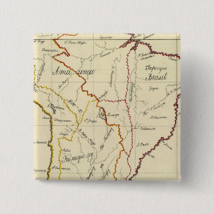 Zuid-Amerika 9 Vierkante Button 5,1 Cm