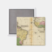 Zuid-Amerika, Afrika Magneet (Voorkant / Achterkant)