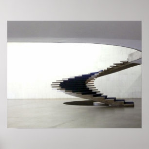 Zuid-Amerika, Brazilië, Brasilia. Interieur Poster