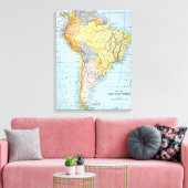 ZUID-AMERIKA: MAP, c1890 Canvas Afdruk (Insitu (Woonkamer))