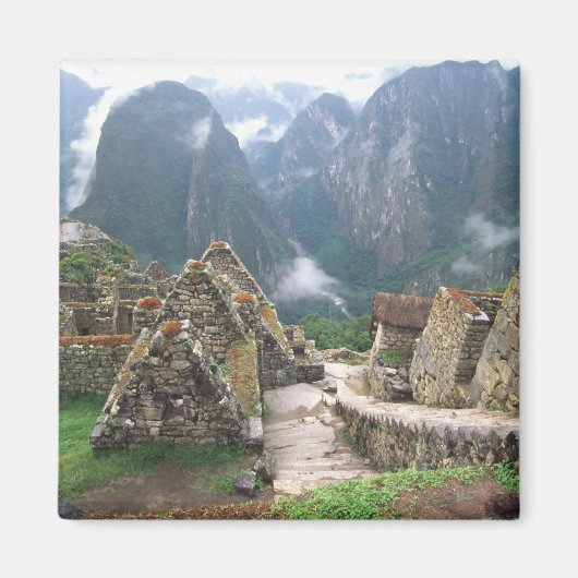 Zuid-Amerika, Peru, Machu Picchu Magneet (Voorkant)