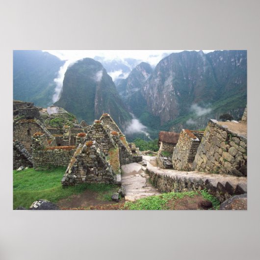 Zuid-Amerika, Peru, Machu Picchu Poster (Voorkant)