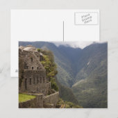 Zuid-Amerika, Peru, Machu Picchu. Steenruïne Briefkaart (Voorkant / Achterkant)