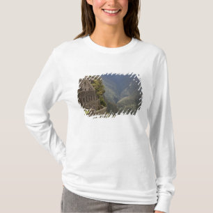 Zuid-Amerika, Peru, Machu Picchu. Stenen ruïnes T-shirt