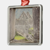 Zuid-Amerika, Peru, Machu Picchu. Twee toeristen Metalen Ornament (Links)