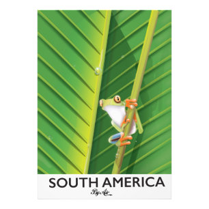 Zuid-Amerika poster van de visvakantie